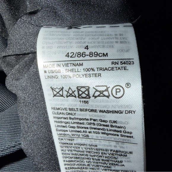 Banana Republic Black Sleeveless Trench Dress Size4 - Picture 6 of 7